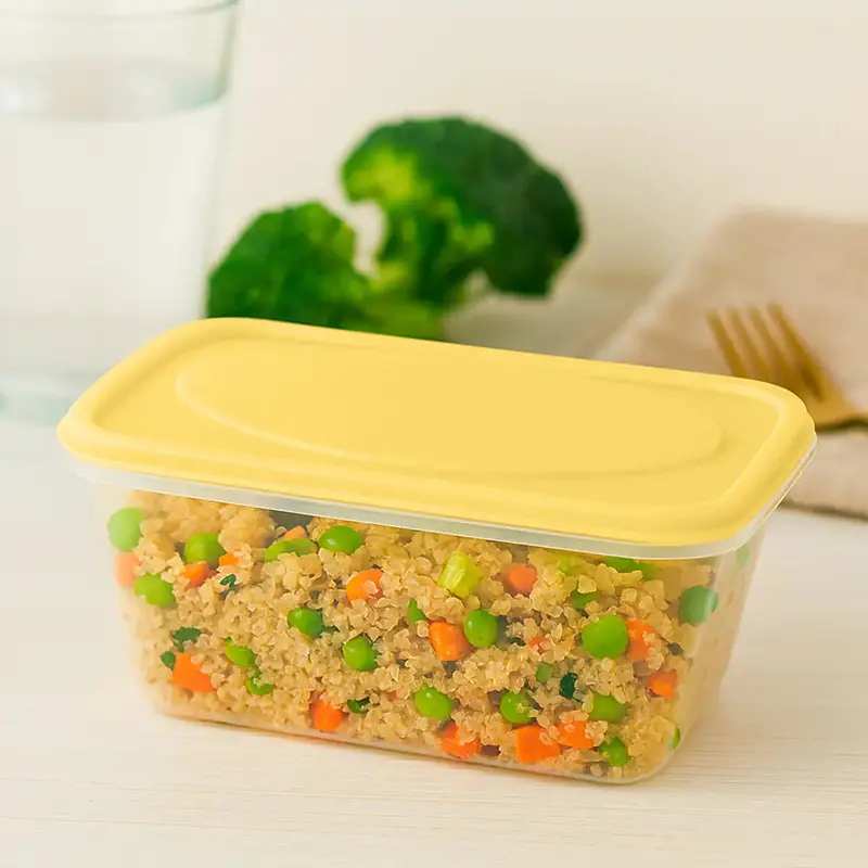Contenedor De Plástico, Tapa Amarilla, 250 Ml 1