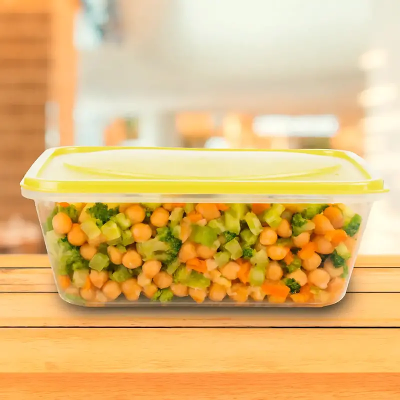 Contenedor De Plástico, Tapa Amarilla, 250 Ml 2