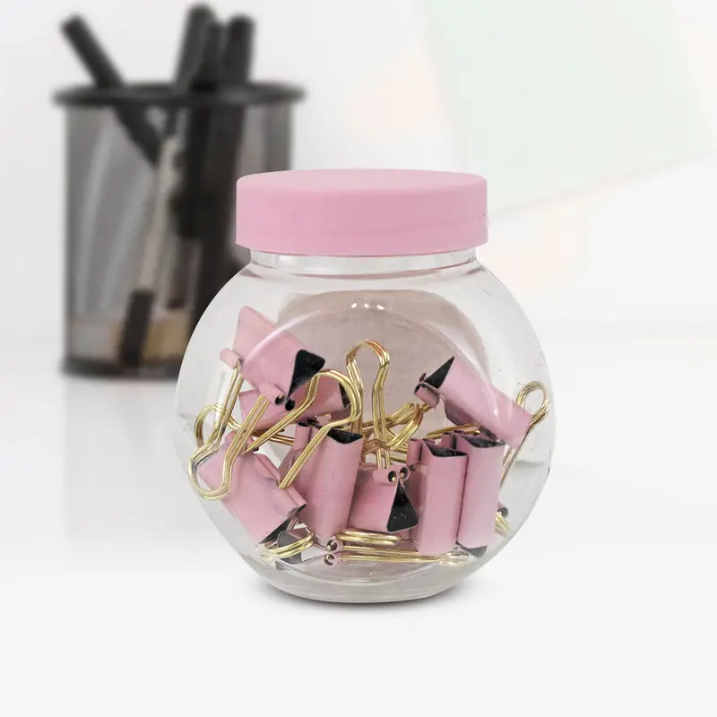 Contenedor De Sujeta Documentos Multiusos Color Rosa, 15 Pza. 1