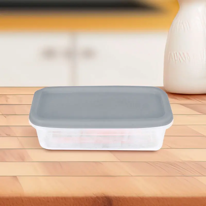 Contenedor Hermético Rectangular 250Ml, Color Gris 2