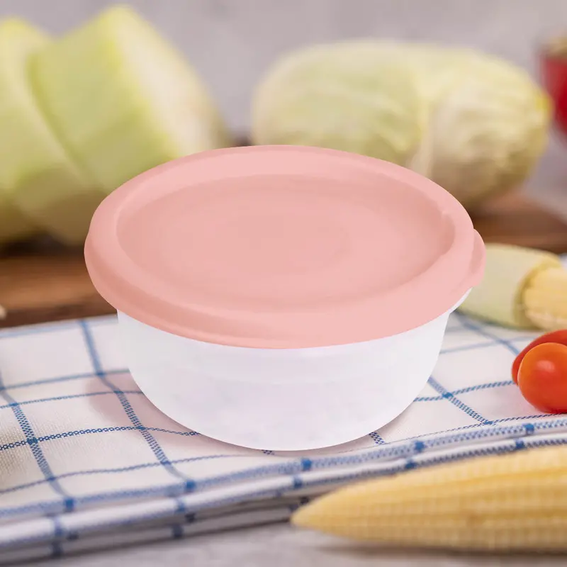 Contenedor Hermético Transparente Con Tapa Melón De 200 Ml 1