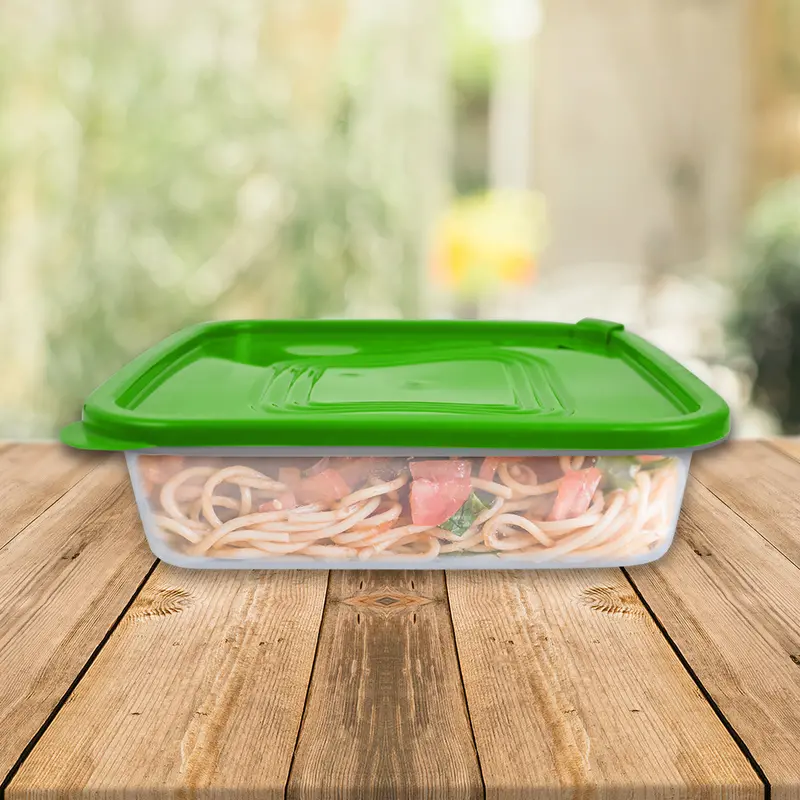 Contenedor Microfresh Cuadrado Color Verde 2L 1