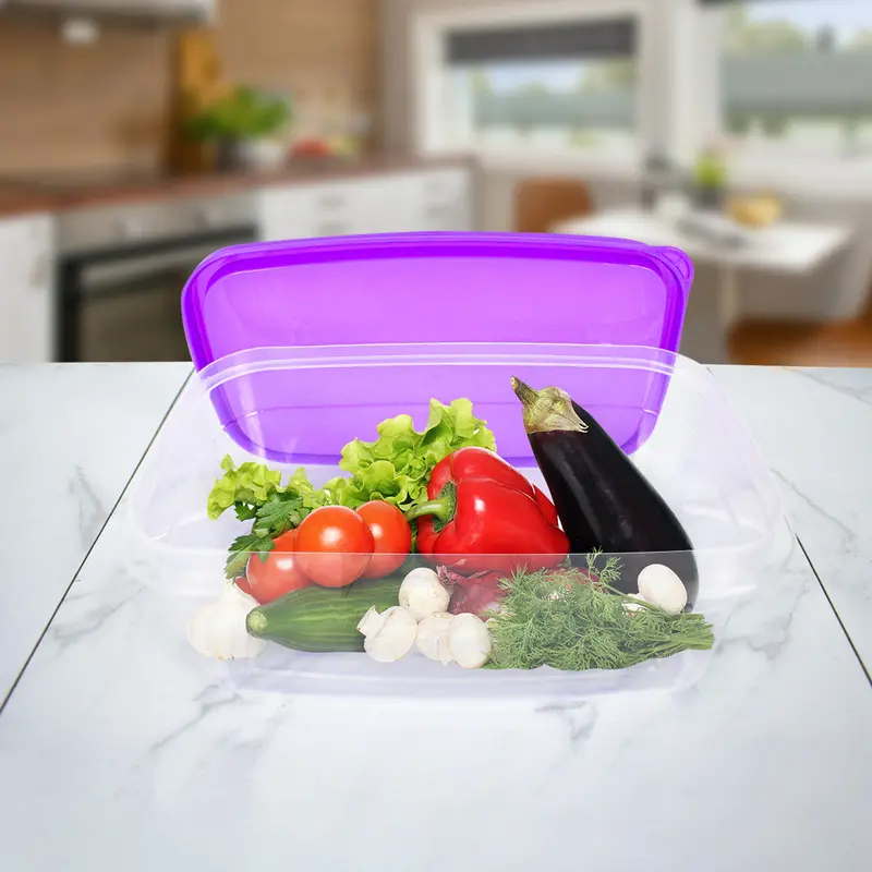 Contenedor Multiusos Tapa Morada 1,3L 1