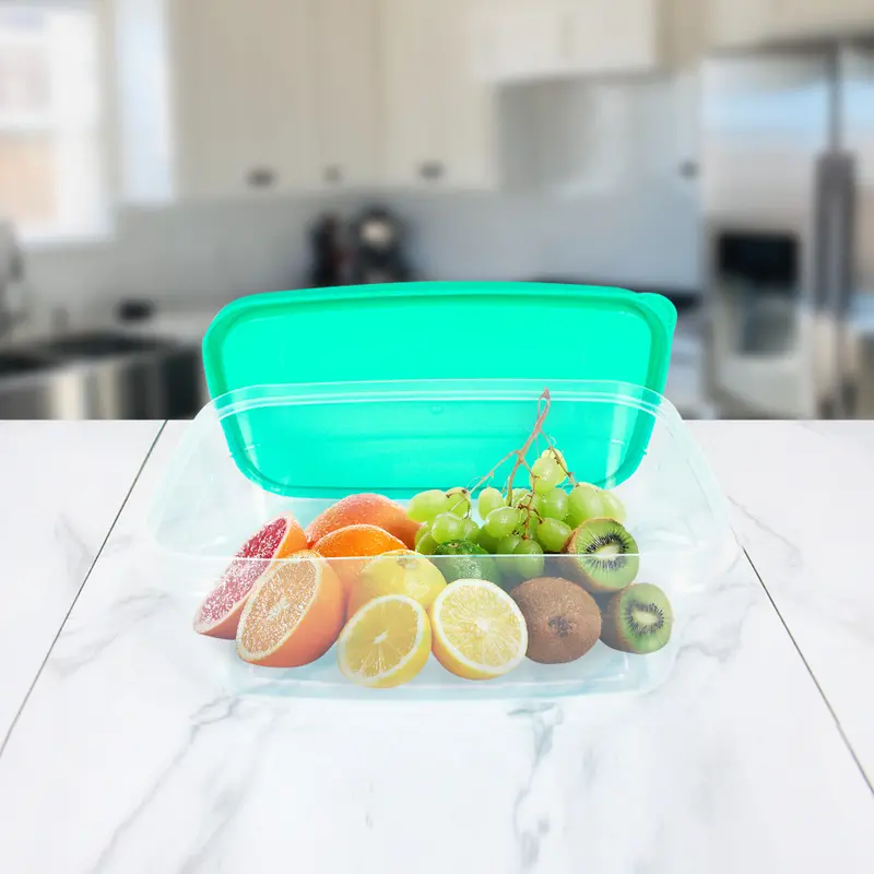Contenedor Multiusos Tapa Verde 1,3L 1