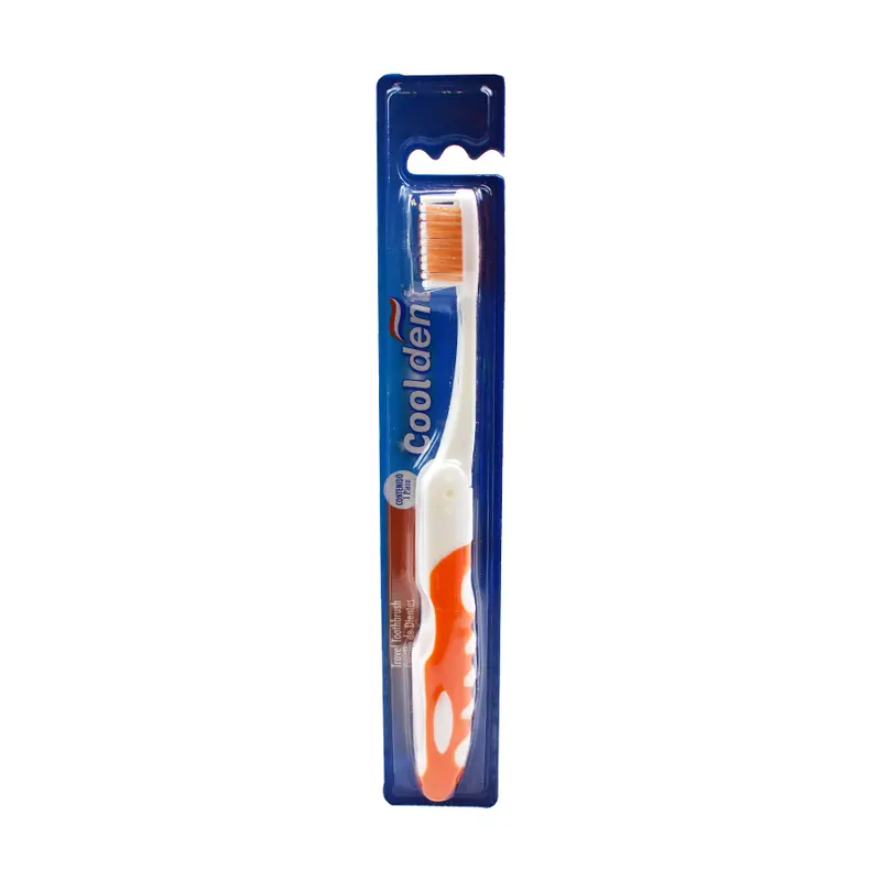 Cooldent Cepillo Dental Para Viajar Color Naranja 1