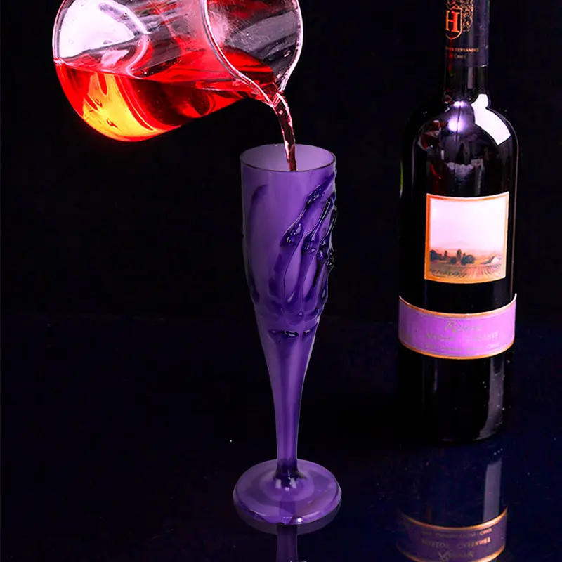 Copa Color Morado Con Diseño De Agarre Fantasmal 1