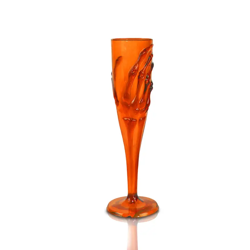 Copa Color Naranja Con Diseño De Agarre Fantasmal 2