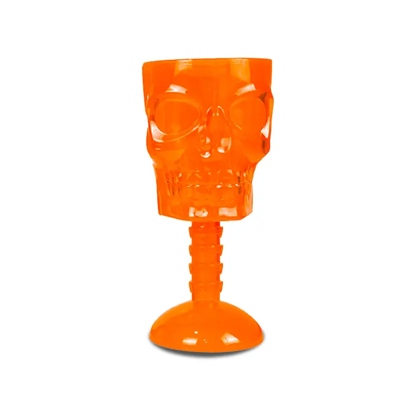 Copa Con Diseño De Cráneo Para Halloween, Color Naranja 2