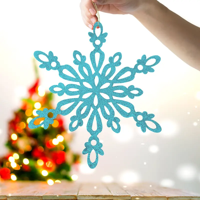 Copo De Nieve Jumbo Con Glitter, Color Azul 1