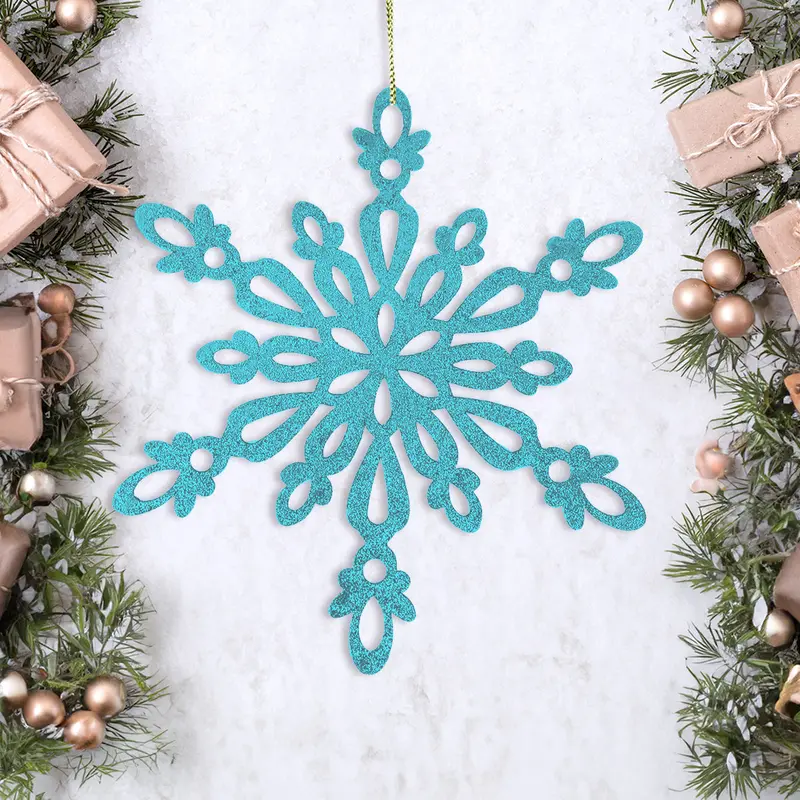 Copo De Nieve Jumbo Con Glitter, Color Azul 2