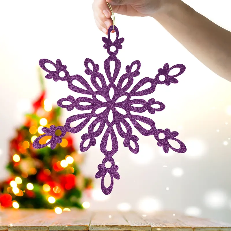 Copo De Nieve Jumbo Con Glitter, Color Morado 1