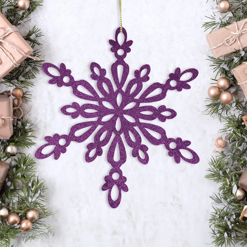 Copo De Nieve Jumbo Con Glitter, Color Morado 2