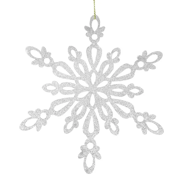 Copo De Nieve Jumbo Con Glitter, Color Plata 2