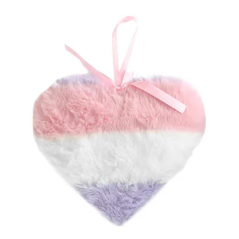 Corazón De Peluche Con Luces Led, Color Rosa Con Morado 2