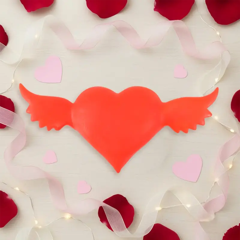 Corazón Decorativo Con Luz, Color Rojo 1