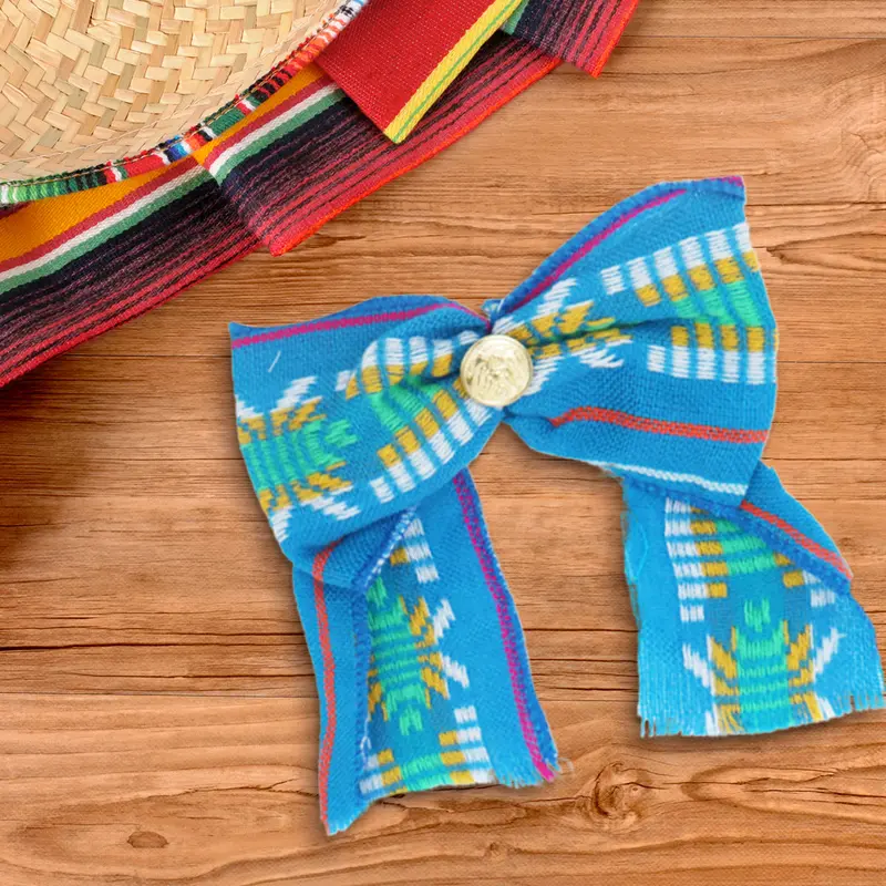 Corbatín Mexicano Color Azul Capri 1