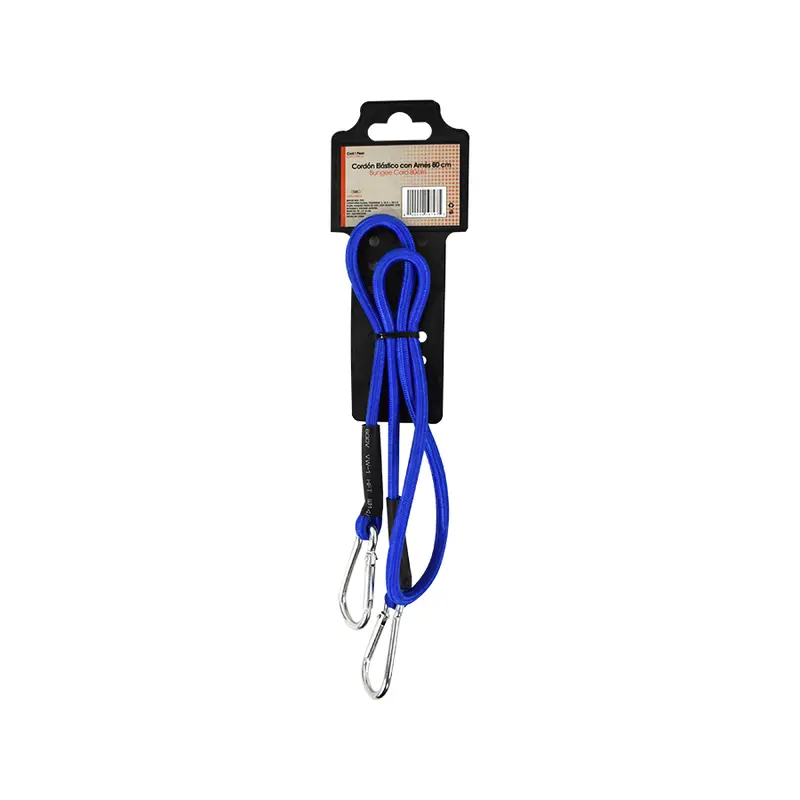 Cordón Elástico Con Arnés 80Cm Color Azul 1