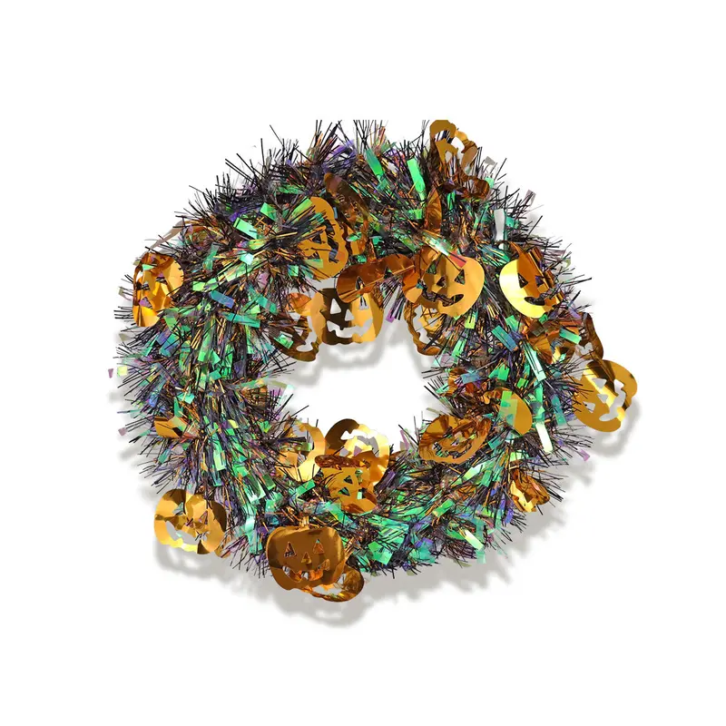 Corona Decorativa De Tinsel 2