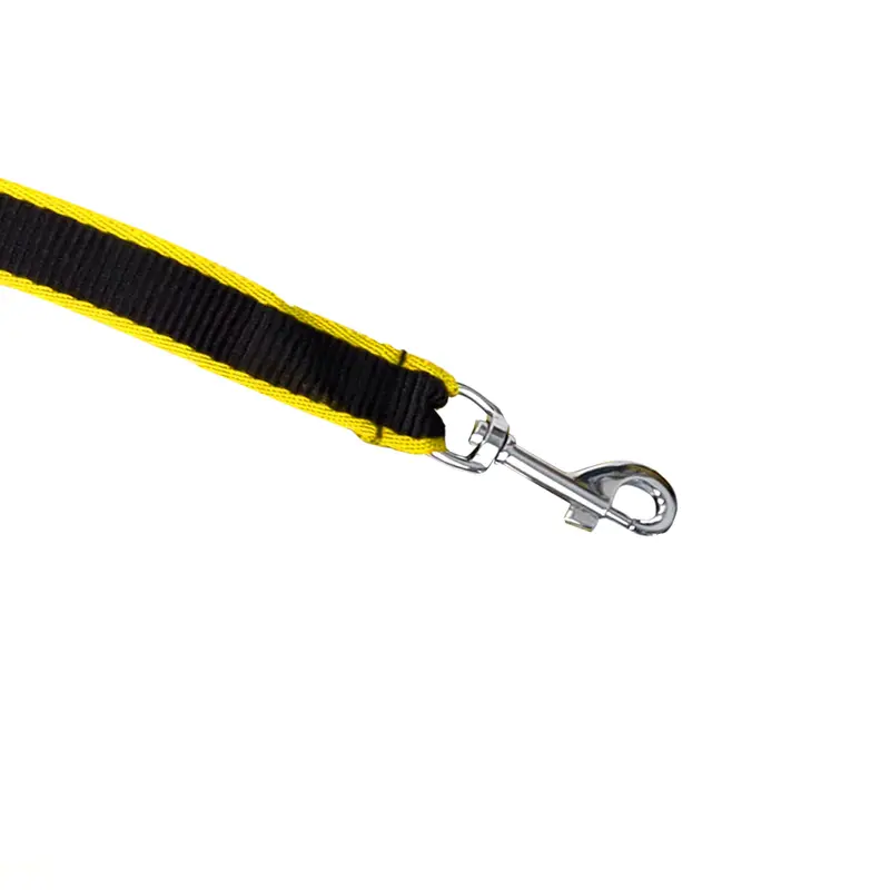 Correa Básica Para Mascota, Color Amarillo Y Negro 2