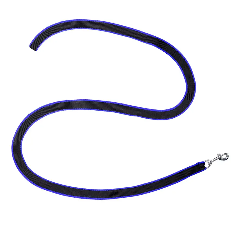 Correa Básica Para Mascota, Color Azul Y Negro 2