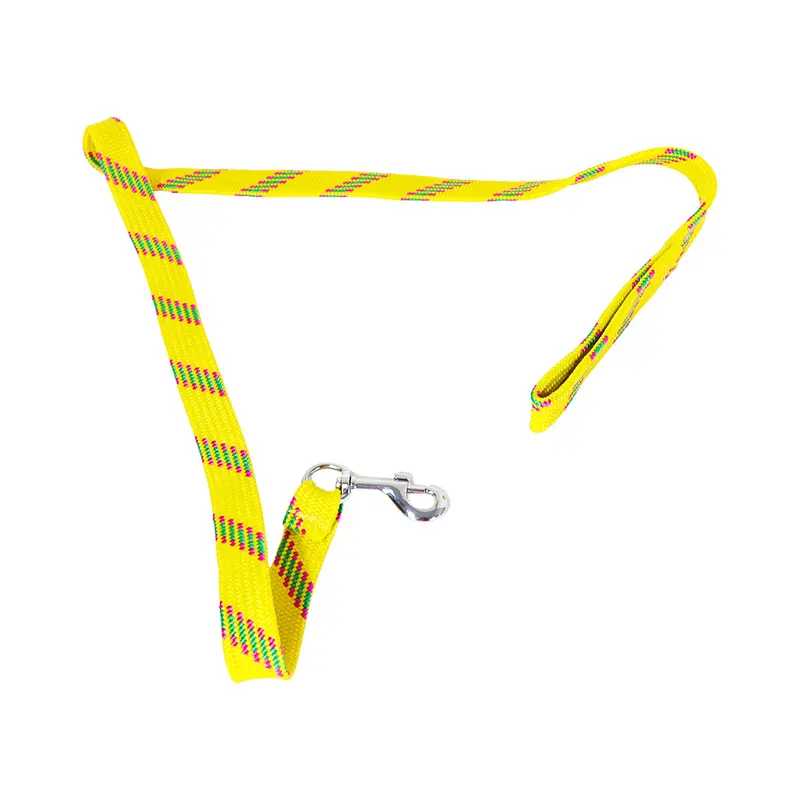 Correa Doble Tejido Para Mascota, Color Amarillo 2