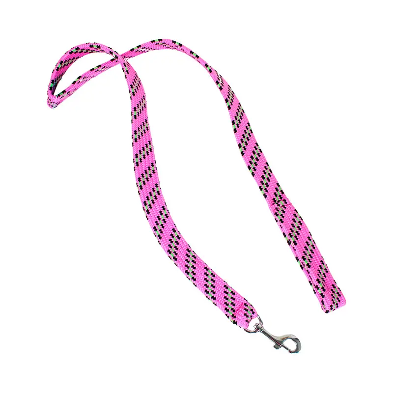 Correa Para Mascota Doble Tejido, Color Rosa 2