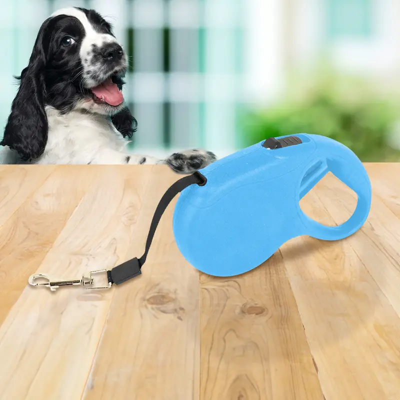 Correa Retráctil Para Perro, Color Azul 1