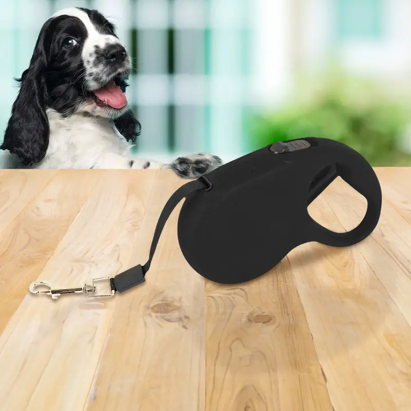 Correa Retráctil Para Perro, Color Negro 1