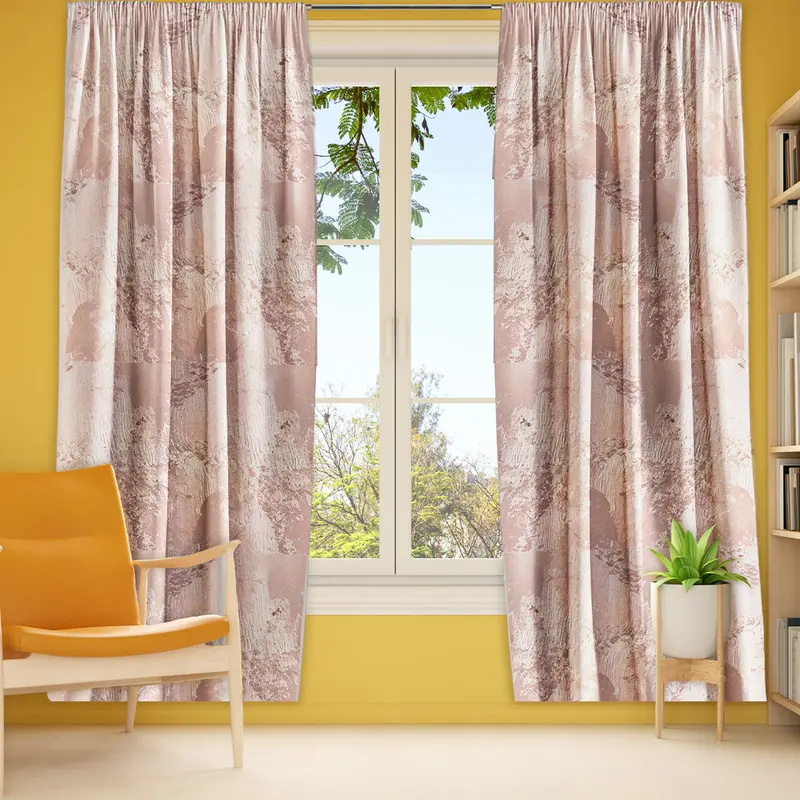 Cortina Color Rosa 200 X 140Cm 1
