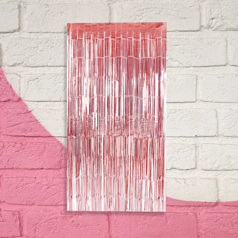 Cortina Decorativa Color Rosa 1
