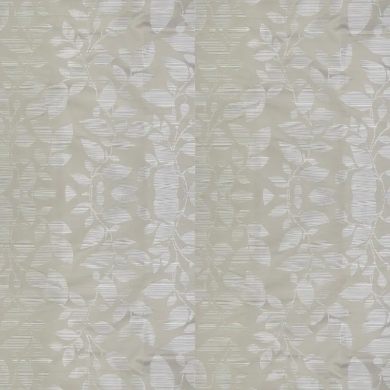 Cortina Diseño De Hoja Color Hueso 200 X 140Cm 2