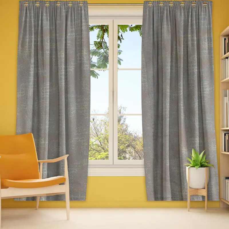 Cortina Diseño Jaspeado Colores Grisáceos 200 X 140Cm 1