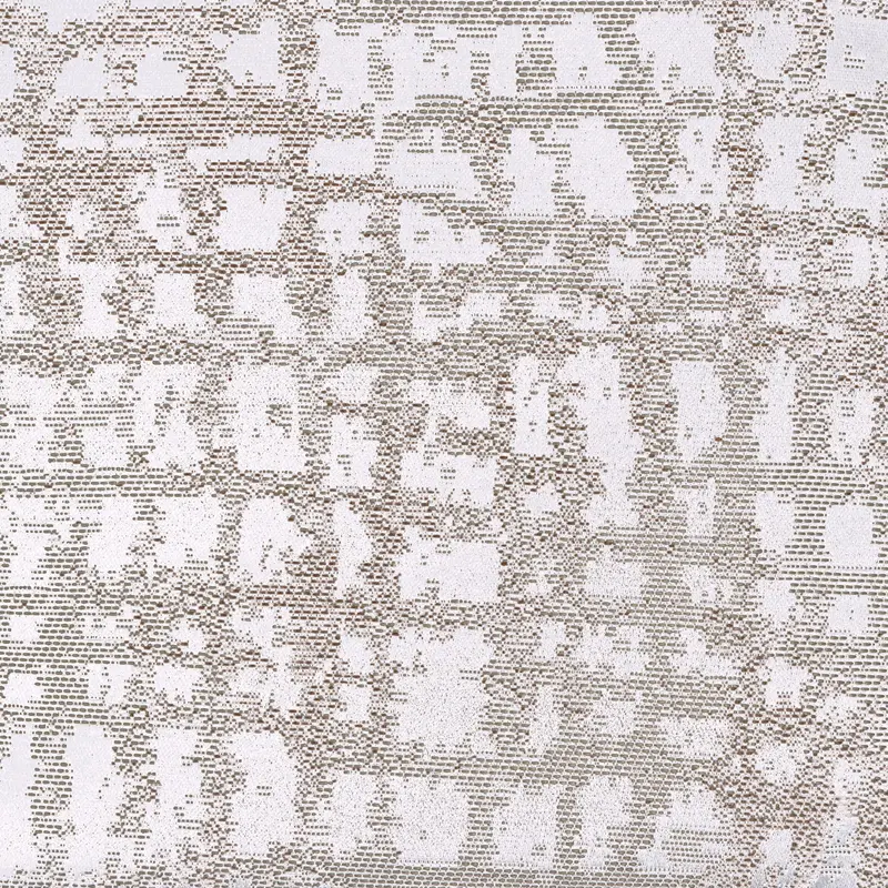 Cortina Diseño Tipo Cuadricular Color Blanco Con Café 200 X 140Cm 2