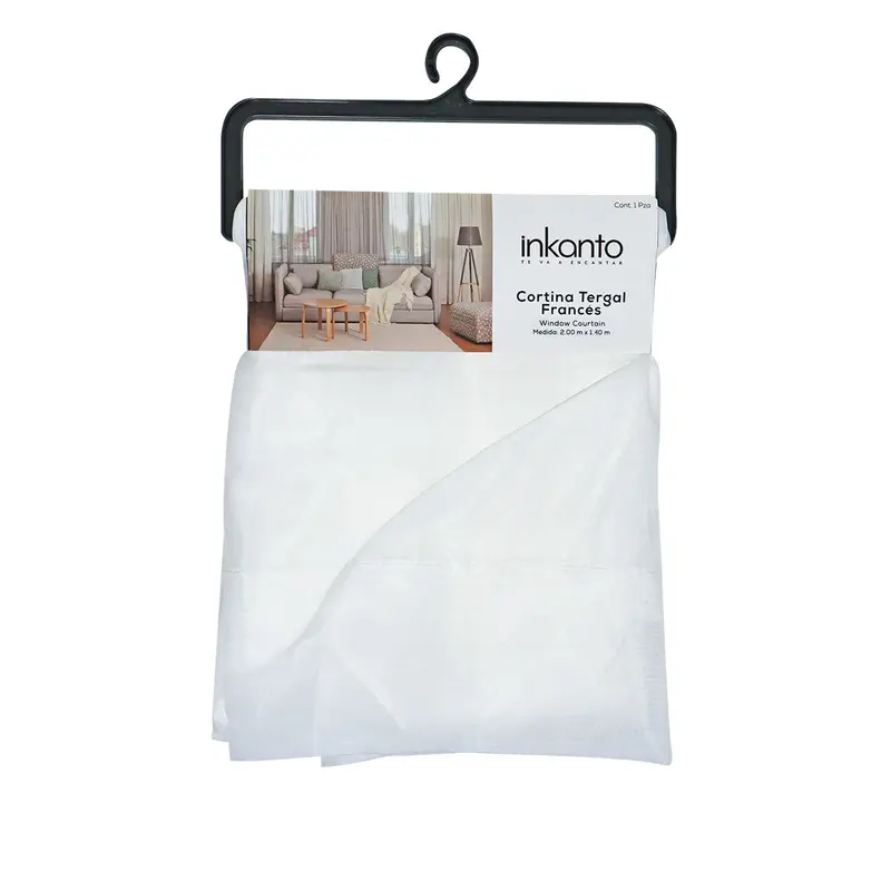 Cortina Diseño Trasparente Color Blanco 200 X 140Cm 2