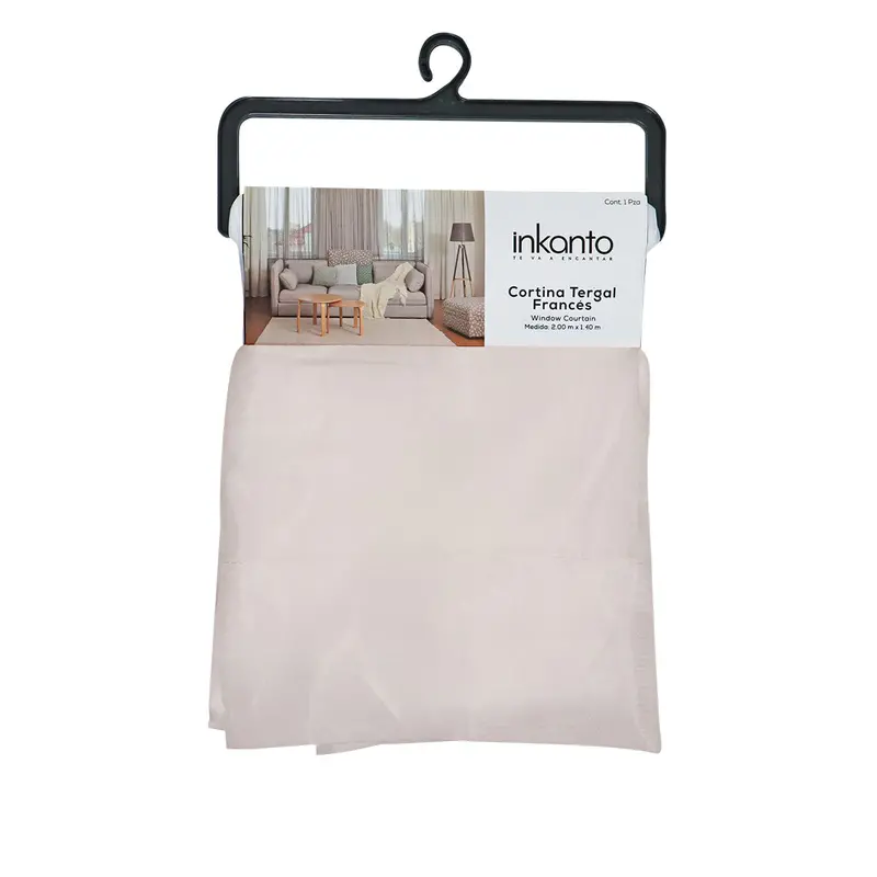 Cortina Diseño Trasparente Color Hueso 200 X 130Cm 2