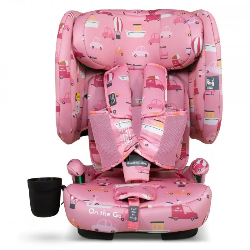 Cosatto On The Go I-Size Travel Car Seat Itchy Feet Rosy 1