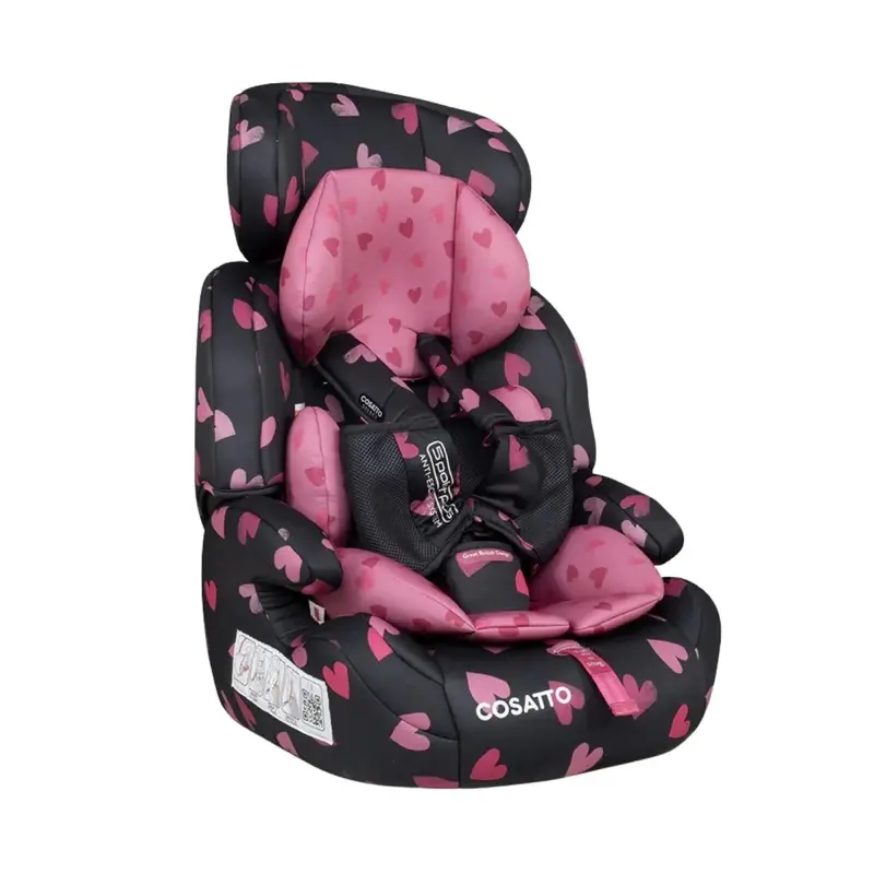 Cosatto Zoomi Group 1/2/3 Car Seat - Charcoal Ligthearted 1