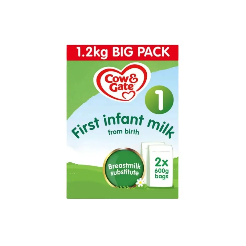 Cow & Gate 1 First Infant Milk Formula From Birth 1.2Kg (2X600g) 1