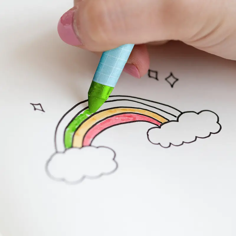 Crayones Con Diseño De Puerquito, 8 Pzas 2