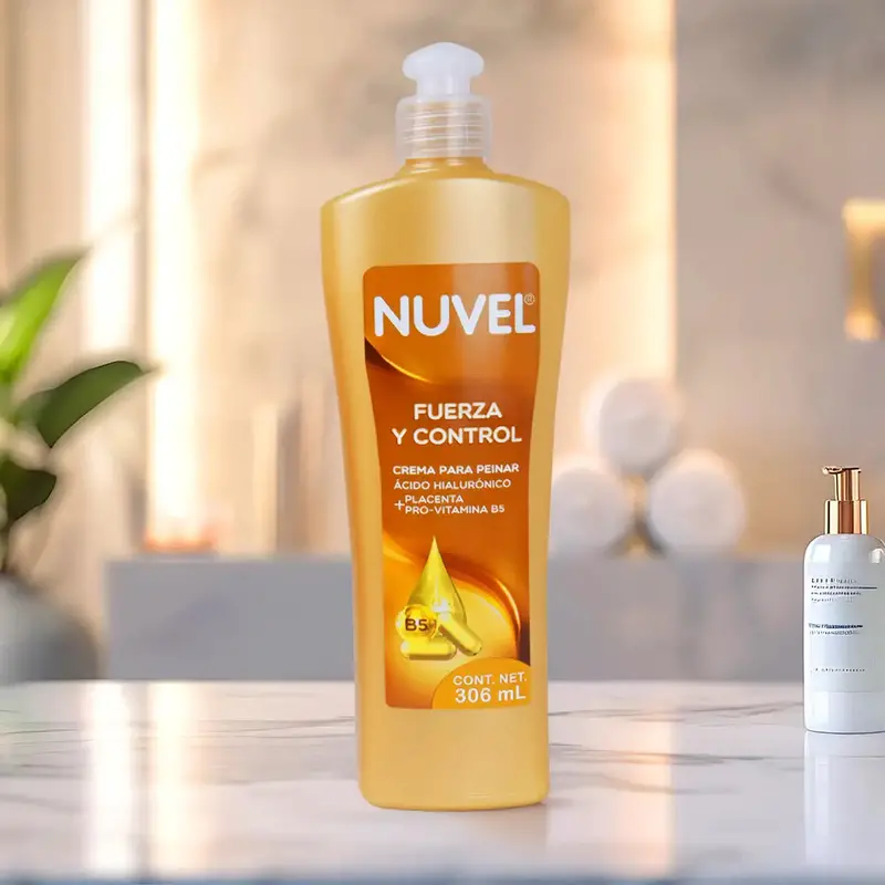 Crema Para Peinar Nuvel, Placenta Y Vitamina B5, 306 Ml 1