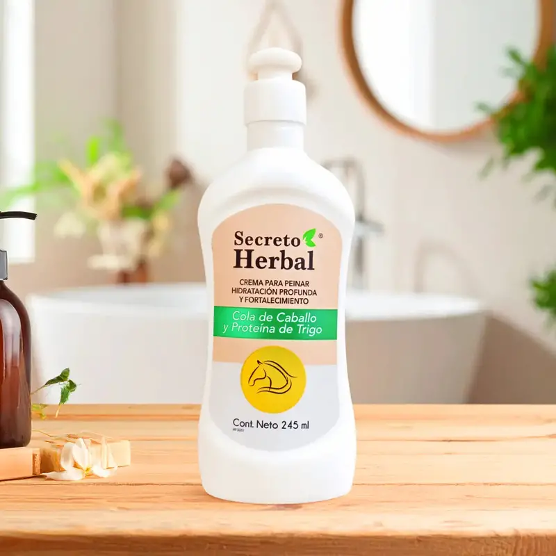 Crema Para Peinar Nuvel, Secreto Herbal, 245 Ml 1