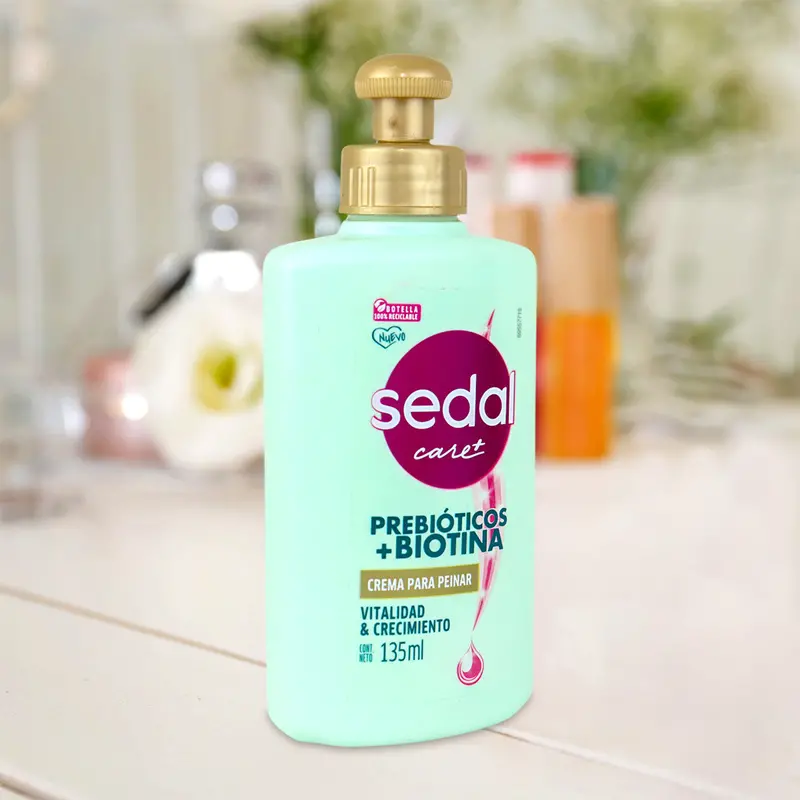 Crema Para Peinar Sedal, Prebióticos + Biotina, 135 Ml 1