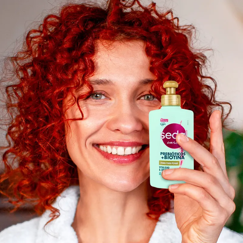 Crema Para Peinar Sedal, Prebióticos + Biotina, 135 Ml 2