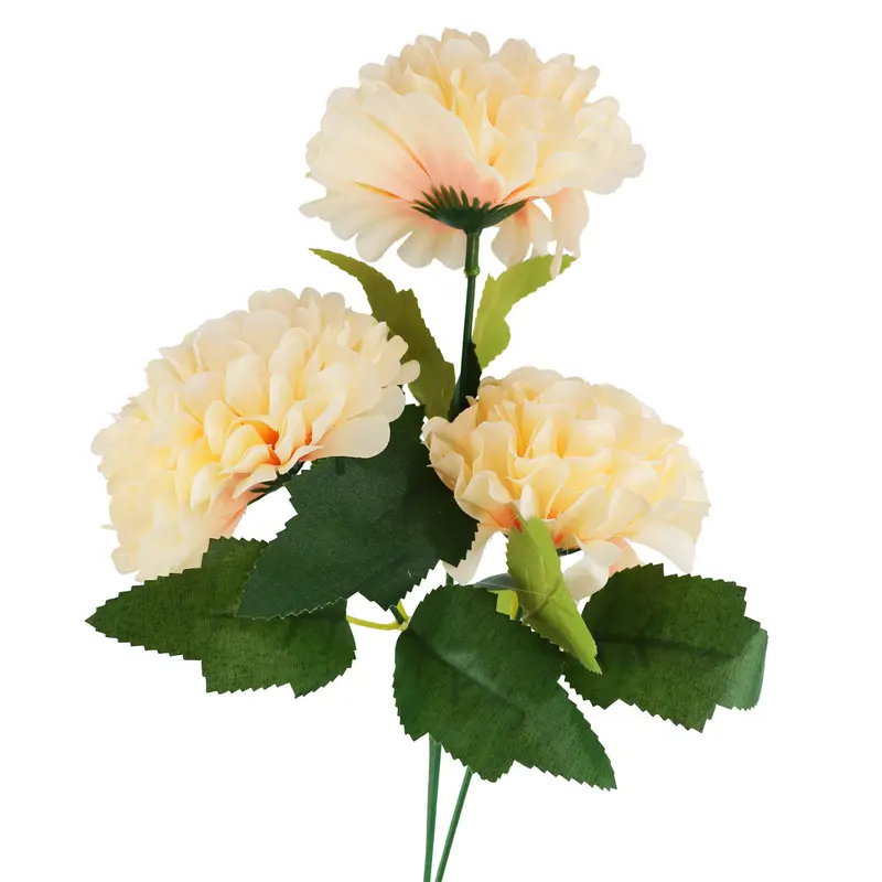 Crisantemo, Flores Artificiales, Color Durazno 2
