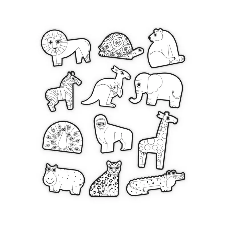 Crocodile Creek Animal Colouring Stickers 2