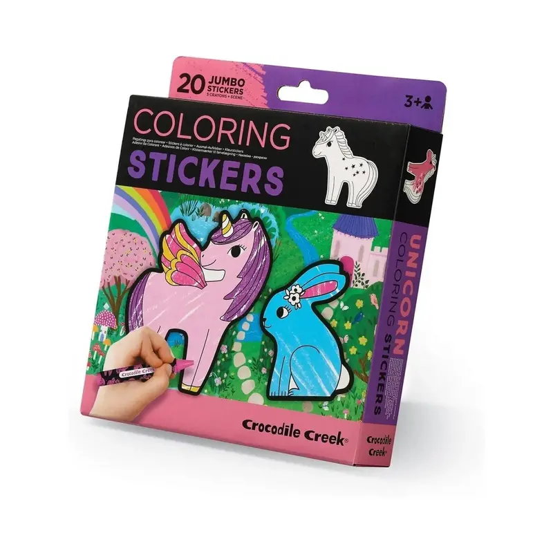 Crocodile Creek Unicorn Colouring Stickers 1