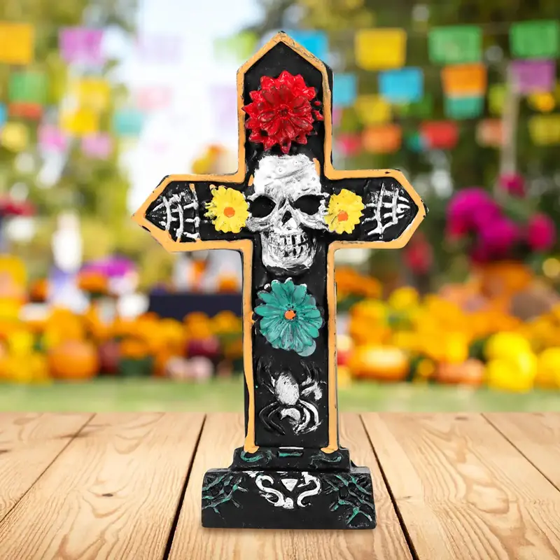 Cruz, Calavera, Decoración De Cerámica 1