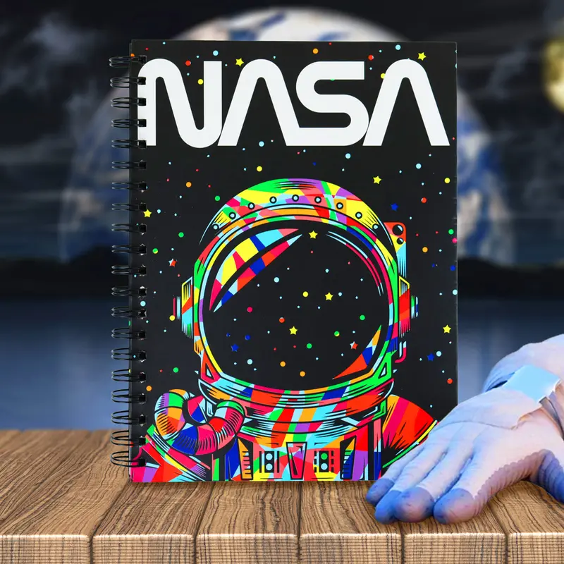 Cuaderno Espiral, Astronauta Colores, Nasa, 100 Hojas 1