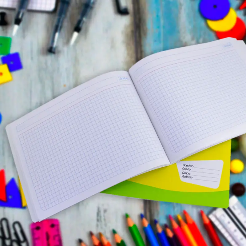 Cuaderno Italiano, 50 Hojas Cuadro Chico 2