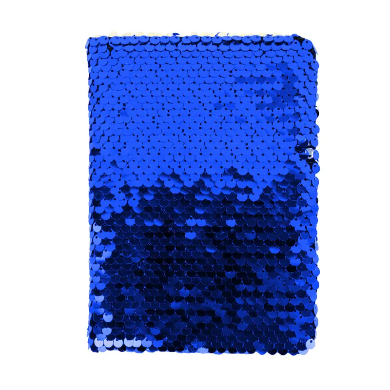 Cuaderno Lentejuelas, Doble Vista, Color Azul 2